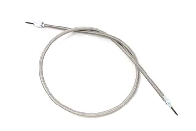 38" Braided Stainless Steel Speedometer Cable