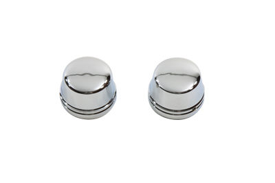 Chrome Front Axle Cap Cover Set, Cap Style