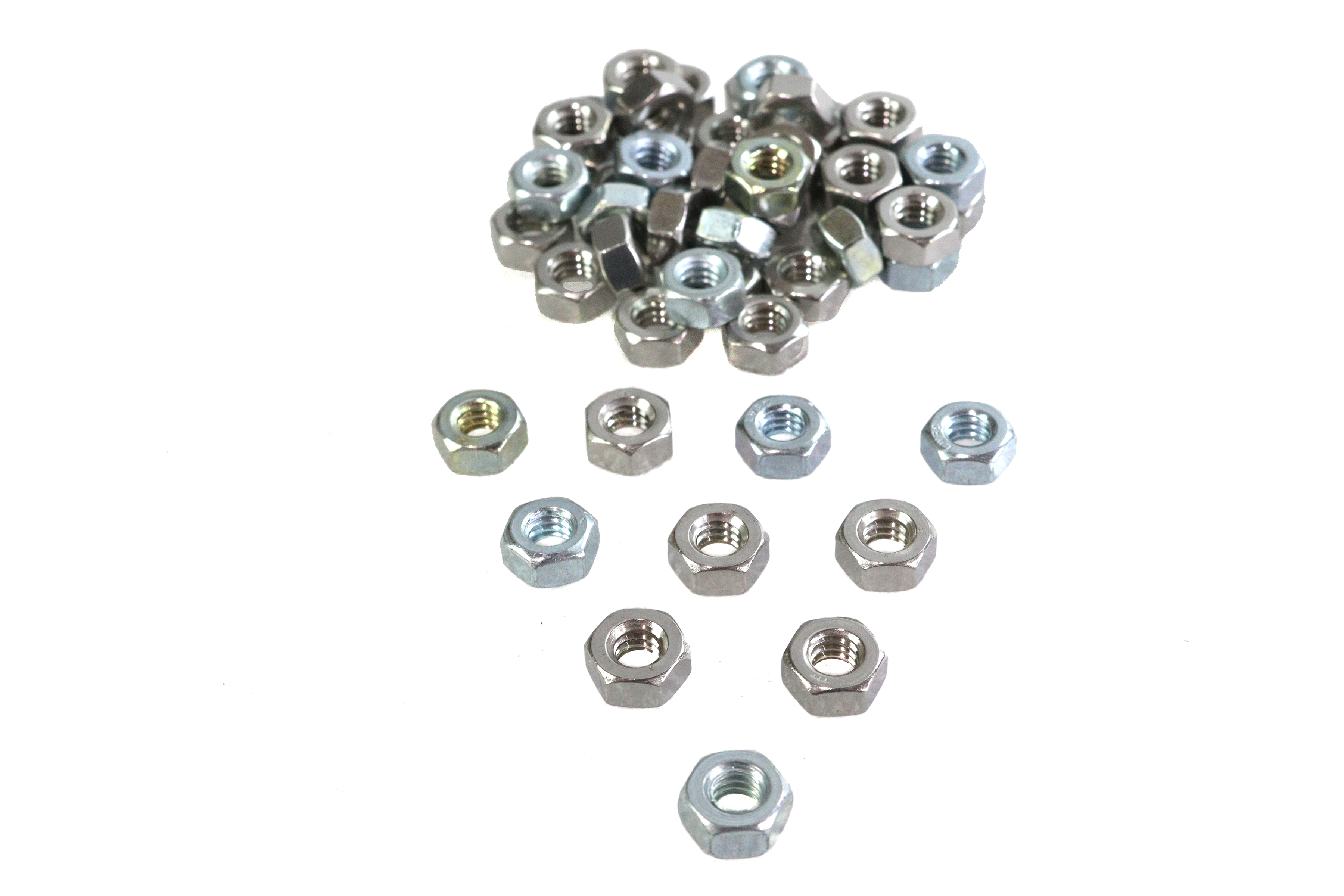 Zinc Hex Nuts 1/4"-20 Standard