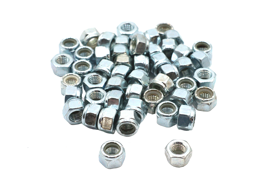 Zinc Hex Nuts 5/16"-24 Nyloc