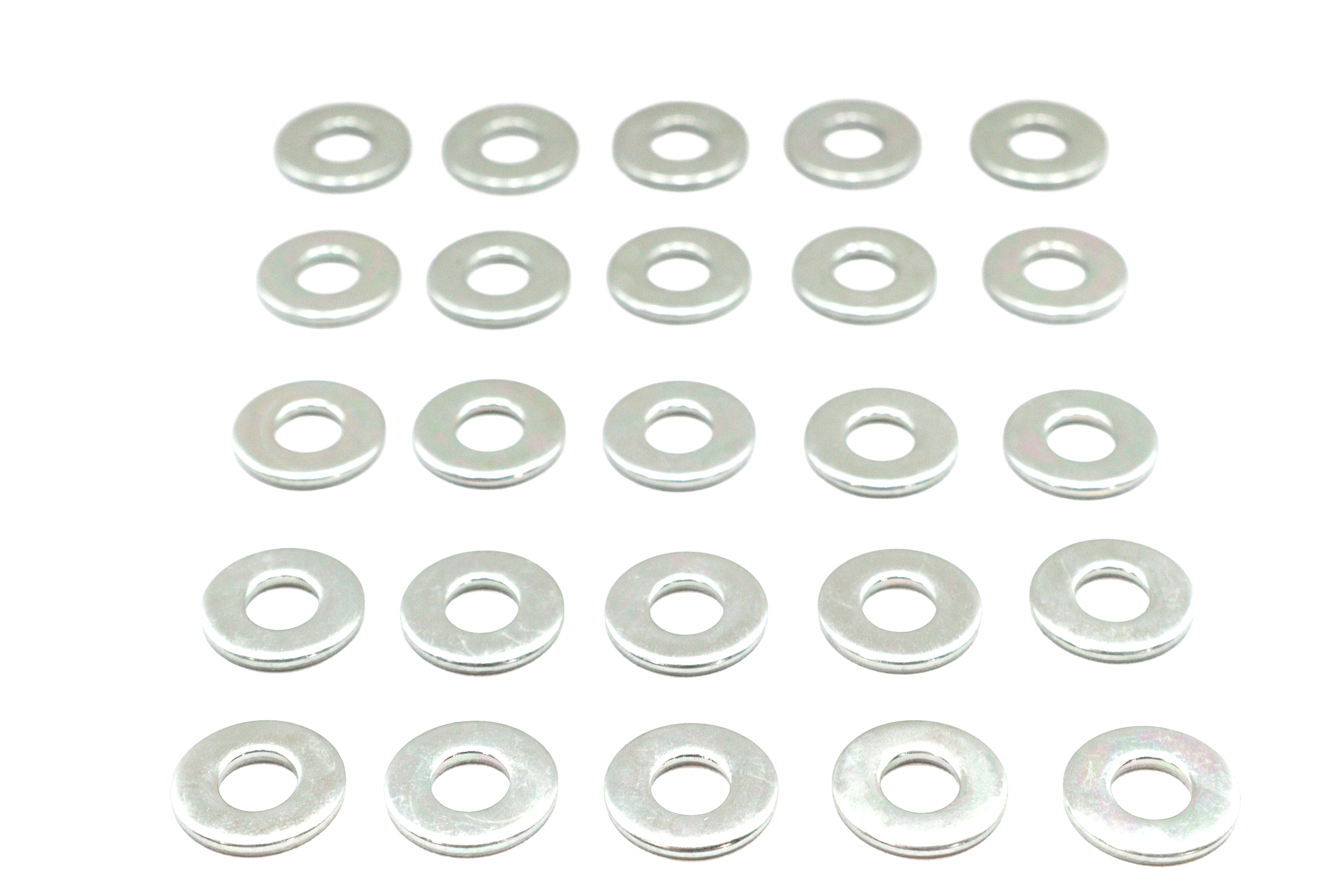 Zinc Flat Washers 1/4" Inner Diameter