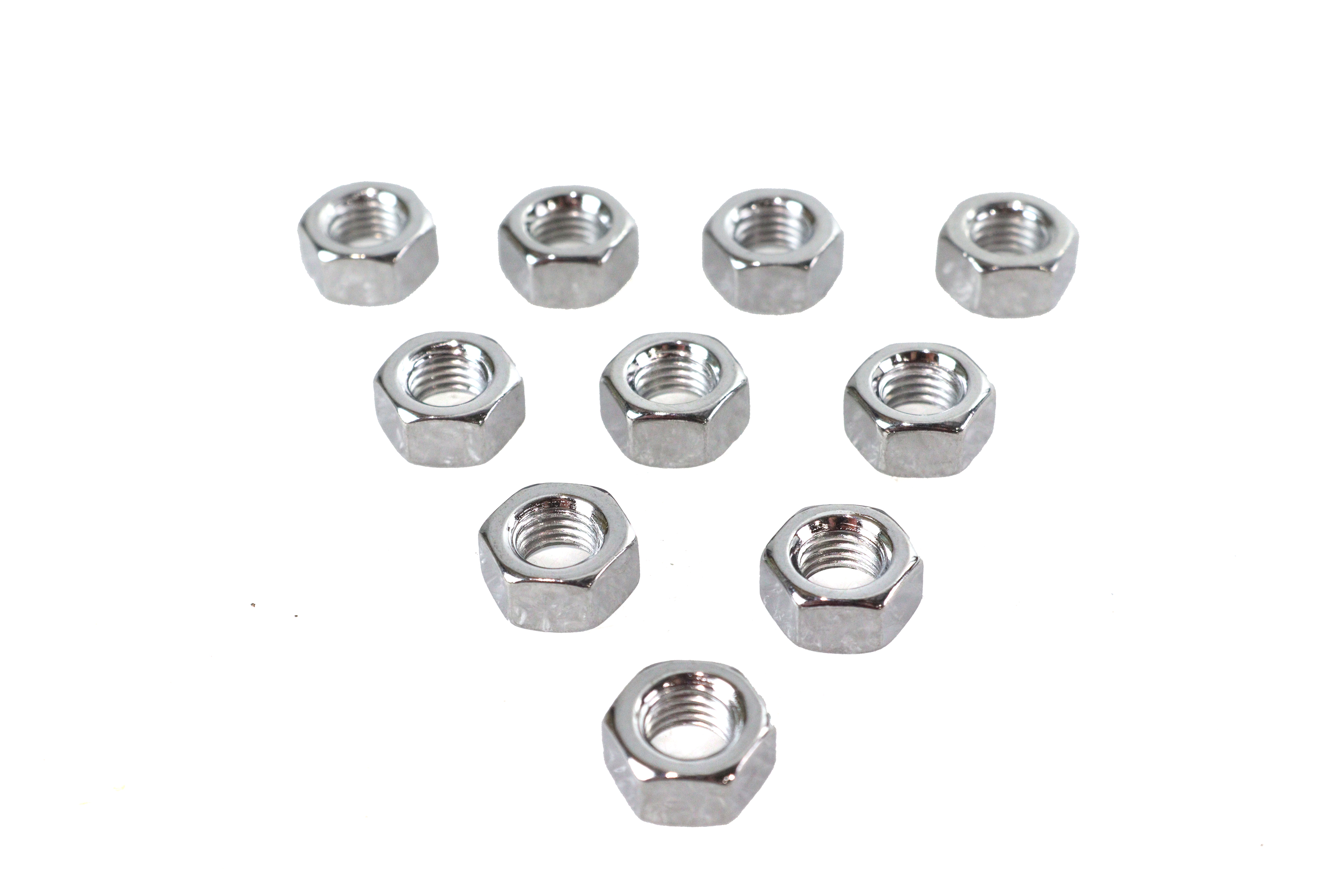 Chrome Hex Nuts 5/16"-24
