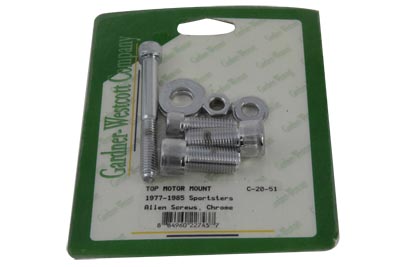Top Motor Mount Bolt Kit Chrome