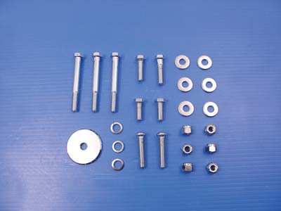 Chrome Engine Mount Bolt Set