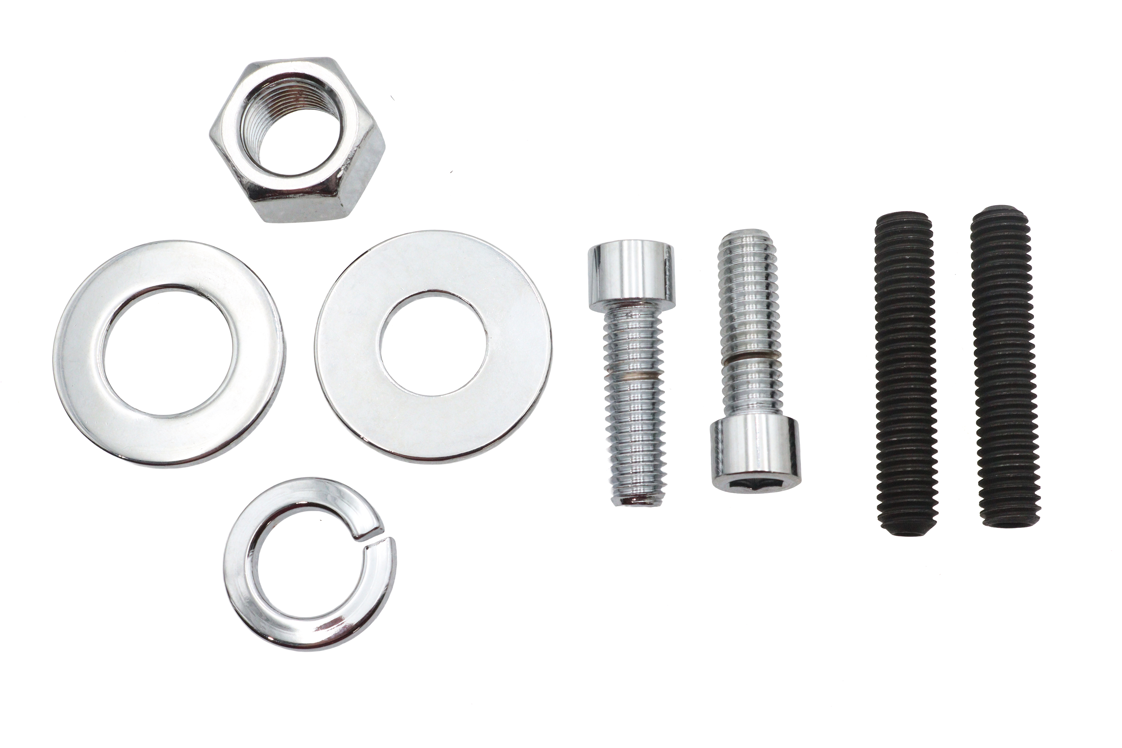 Chrome Rear Axle Nut Kit