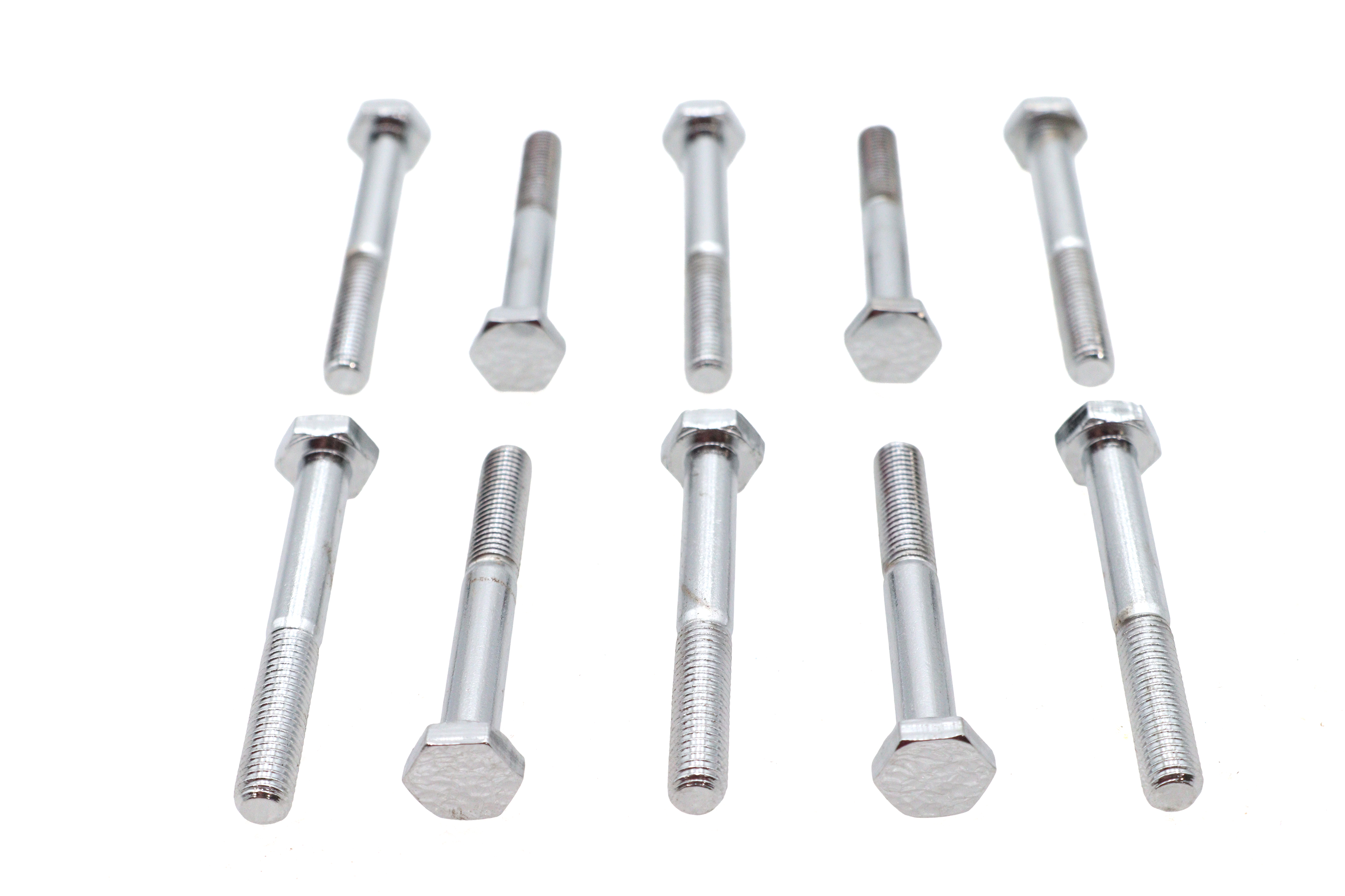 Chrome Hex Cap Bolts 1/4" x 2