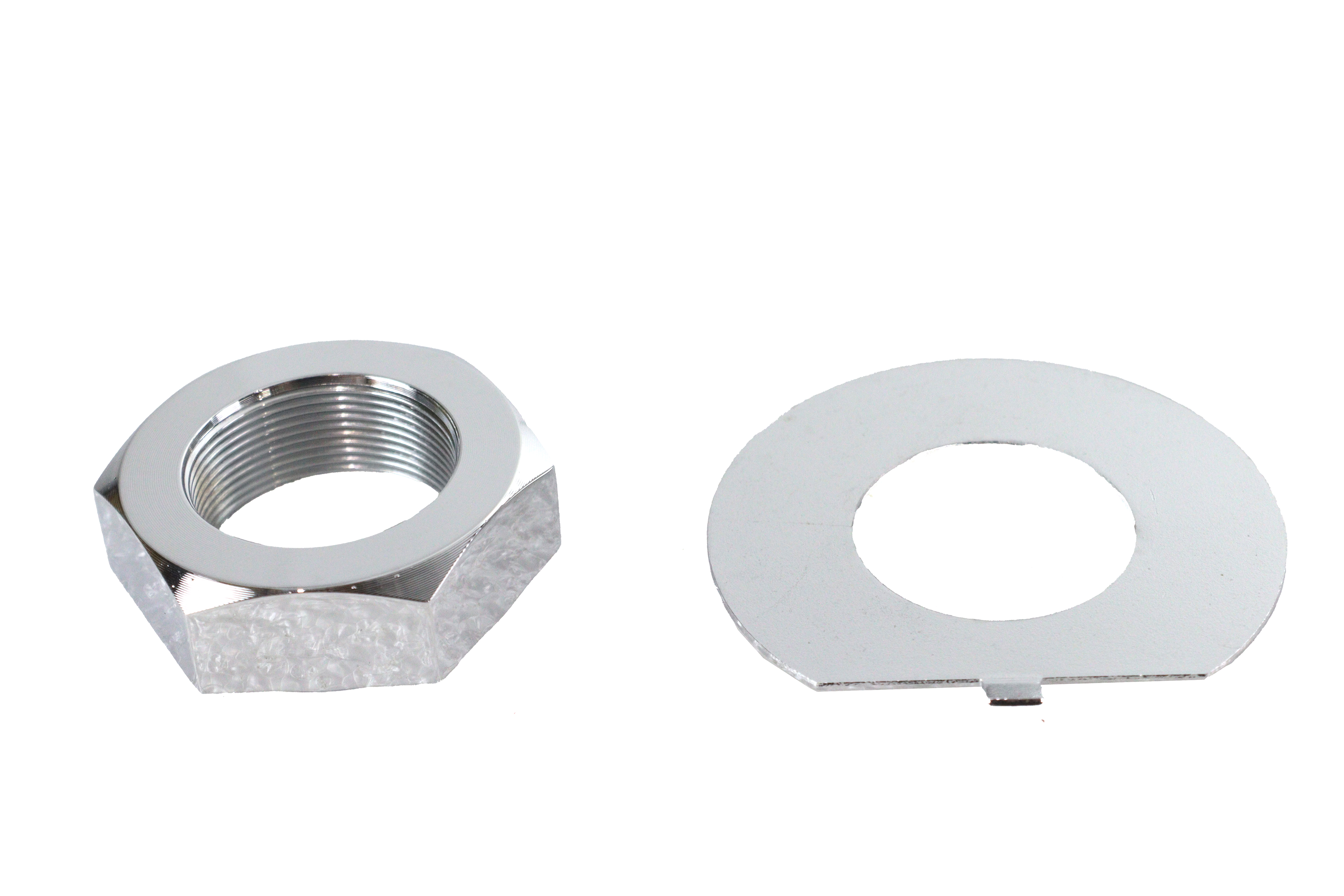 Fork Stem Chrome Nut and Lock Washer Kit