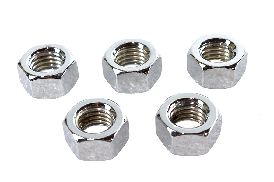 Chrome Hex Nuts 5/8"-11