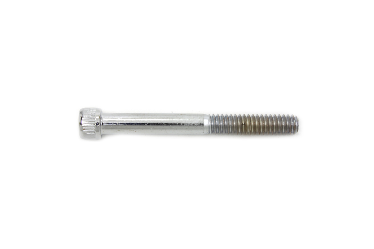 Allen Socket Cap Bolt Knurled Chrome 1/4"-20 X 2-1/4"