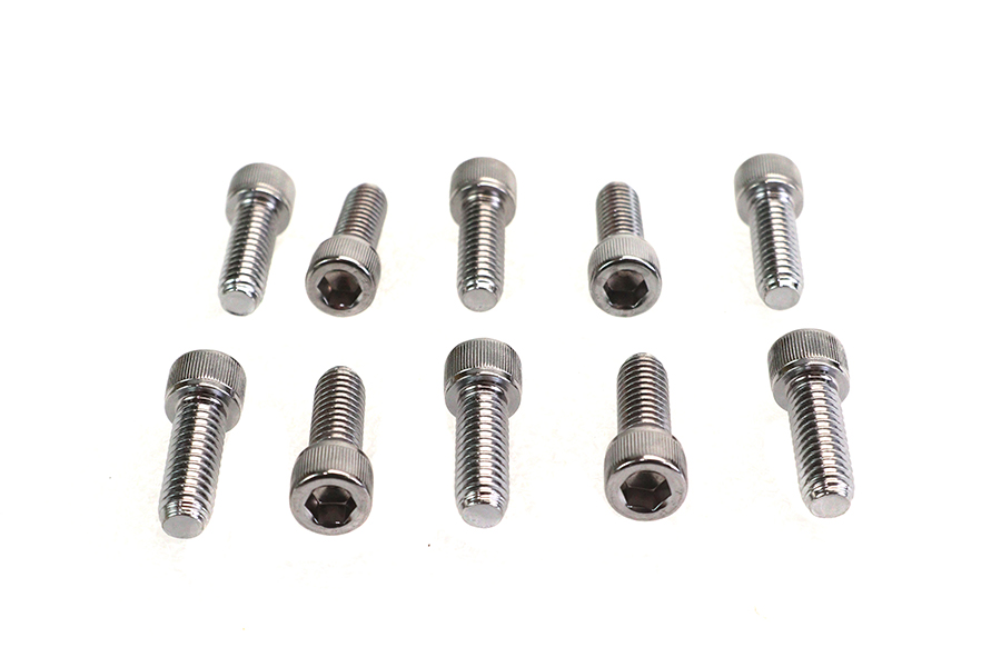 Allen Socket Cap Bolt Knurled Chrome 5/16" X 7/8"
