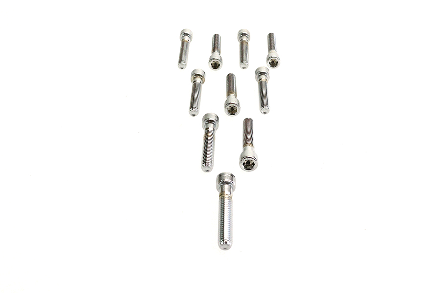 Allen Socket Cap Bolt Knurled Chrome 3/8" X 2"