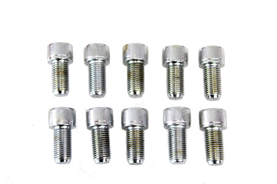 Allen Socket Cap Bolt Knurled Chrome 3/8"-24 X 3/4"