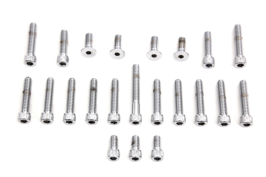 Cam and Primary Cover Dress Up Chrome Screw Kit