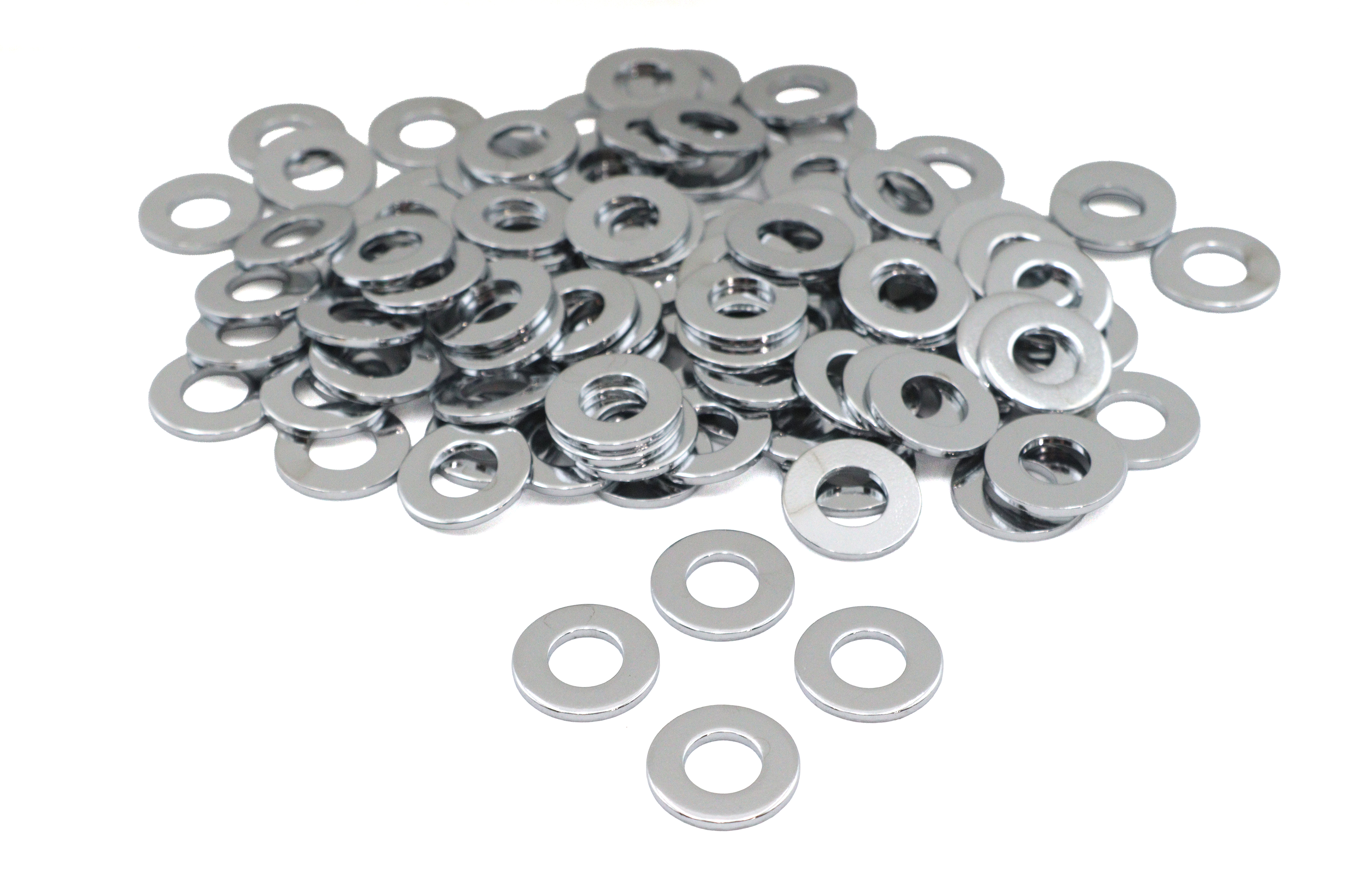 Chrome Flat Washers 5/16" Inner Diameter