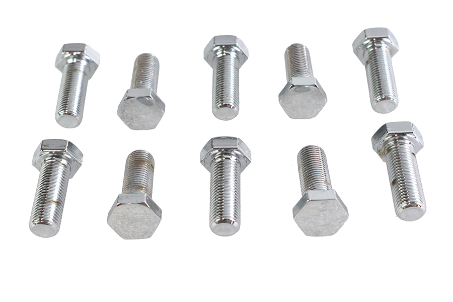 Hex Cap Bolts Chrome 3/8" x 1"
