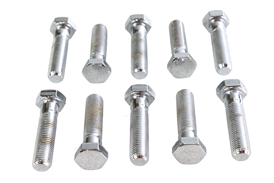 Hex Cap Bolts Chrome 3/8" x 1-1/2"