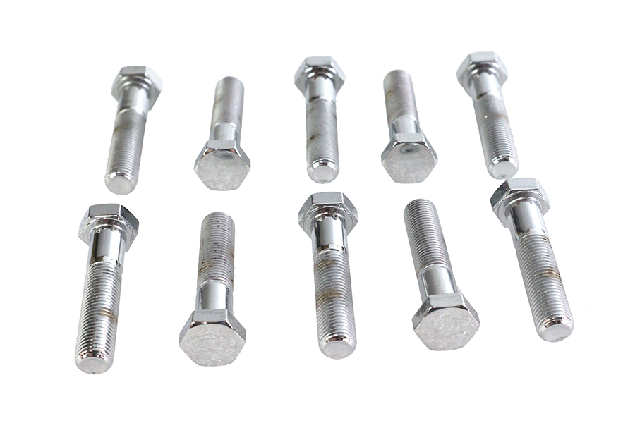 Hex Cap Bolts Chrome 3/8" x 1-3/4