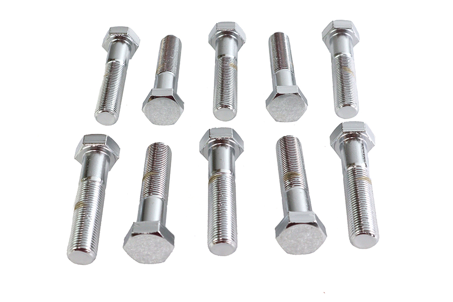 Hex Cap Bolts Chrome 1/2" x 2-1/4"