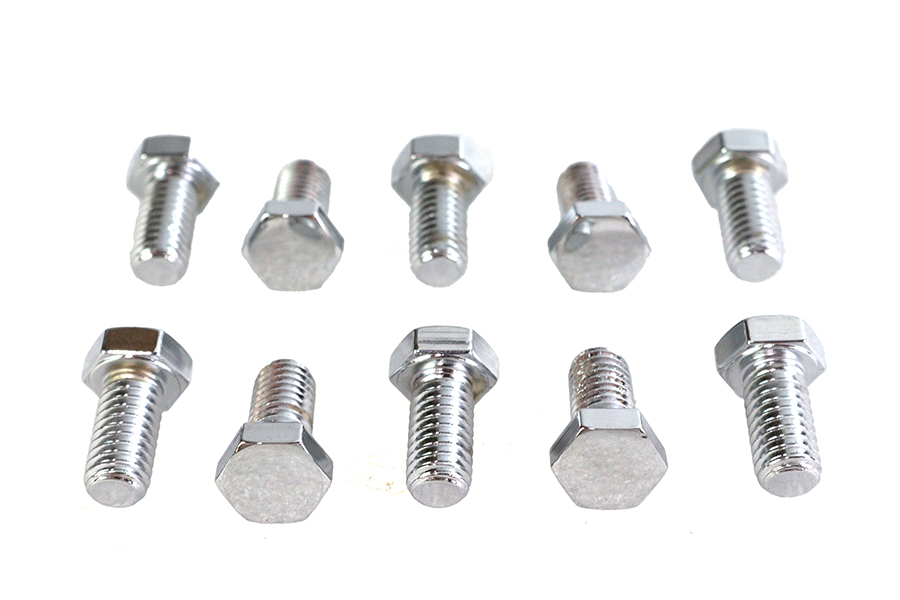 Hex Cap Bolts Chrome 3/8" x 3/4"