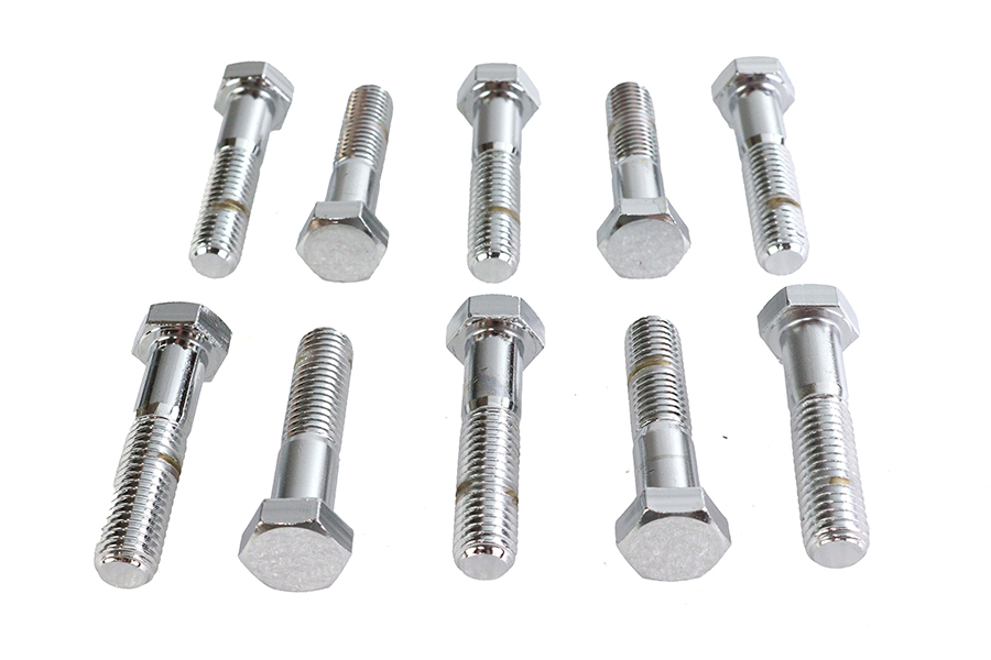 Hex Cap Bolts Chrome 1/2-13 X 2-1/4"