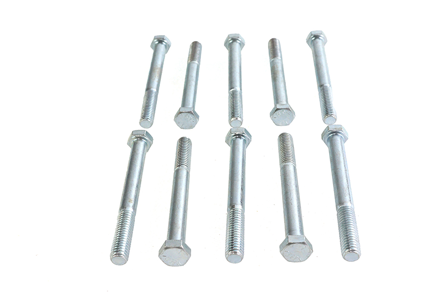 Hex Cap Bolts Zinc 3/8" x 3-1/2"
