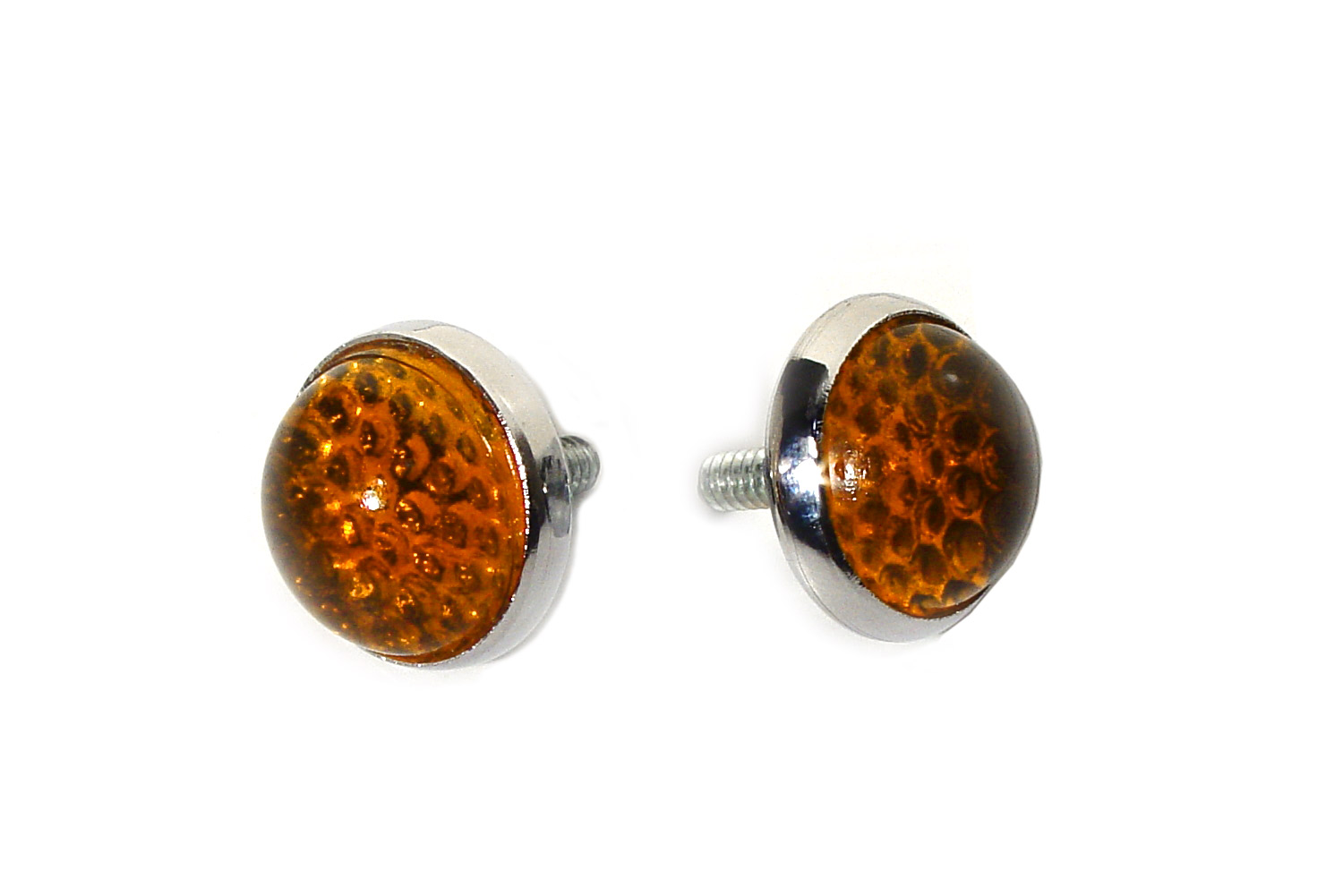 License Plate Frame Reflectors Amber Glass