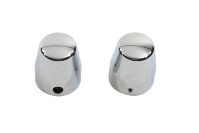 Chrome Rear Axle Caps Smooth Style