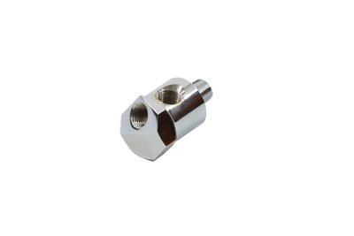 Oil Pressure Gauge Fitting Chrome