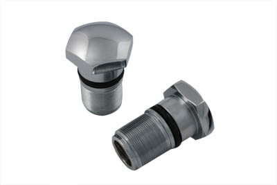 35mm Fork Tube Plug Set Chrome
