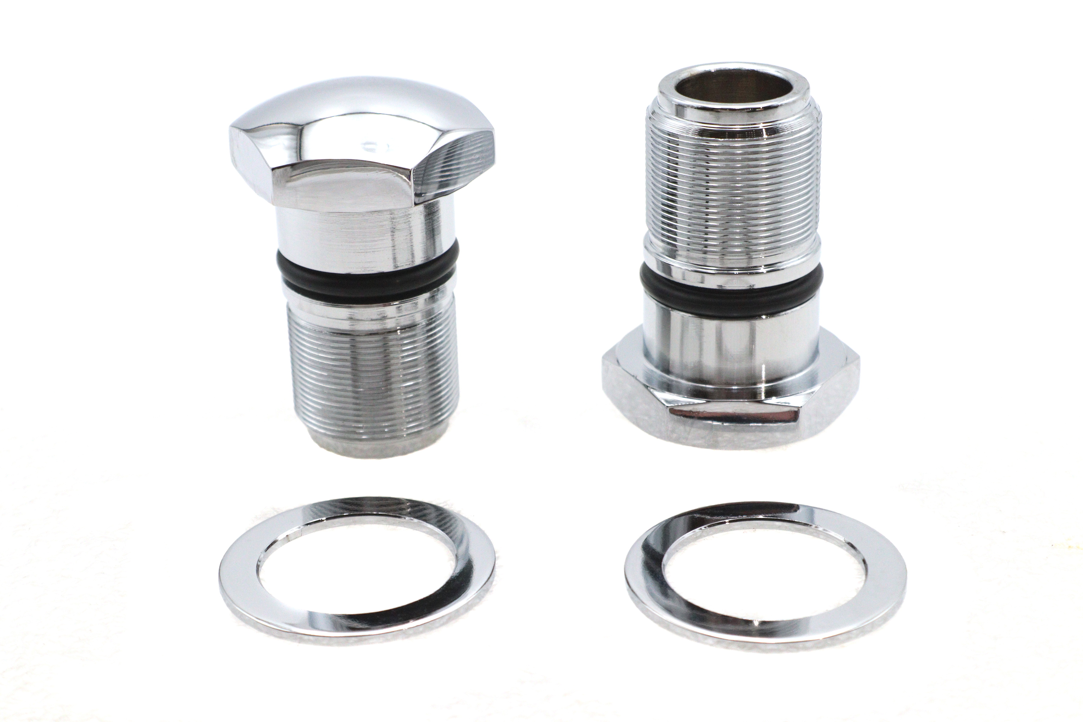 35mm Fork Tube Plug Set Chrome