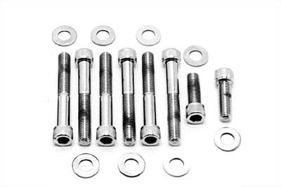 Rear Fender Strut Bolt Kit Chrome Allen Type
