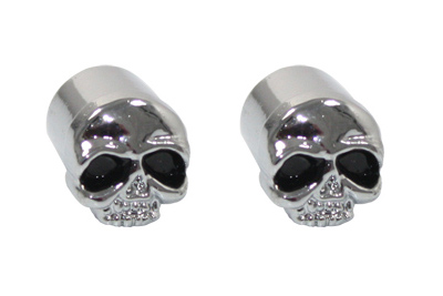 Skull Valve Stem Cover Chrome