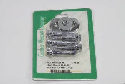 Pulley Bolt Kit Chrome