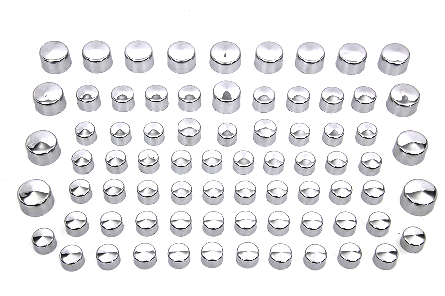 Wyatt Gatling Chrome Bolt Cap 75 Piece Cover Kit