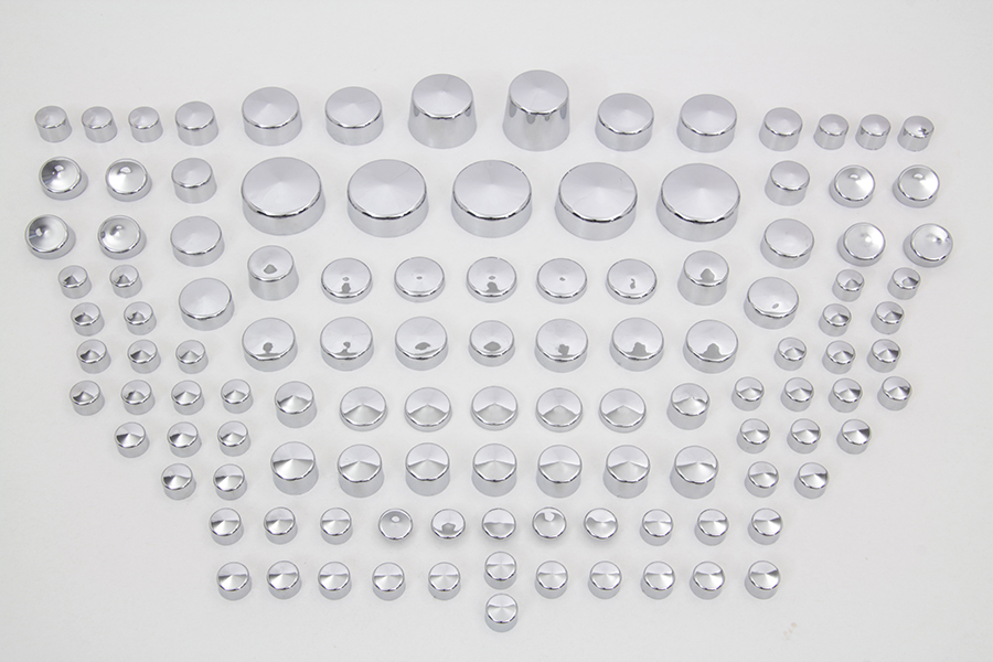 Wyatt Gatling Chrome Bolt Cap 116 Piece Cover Kit