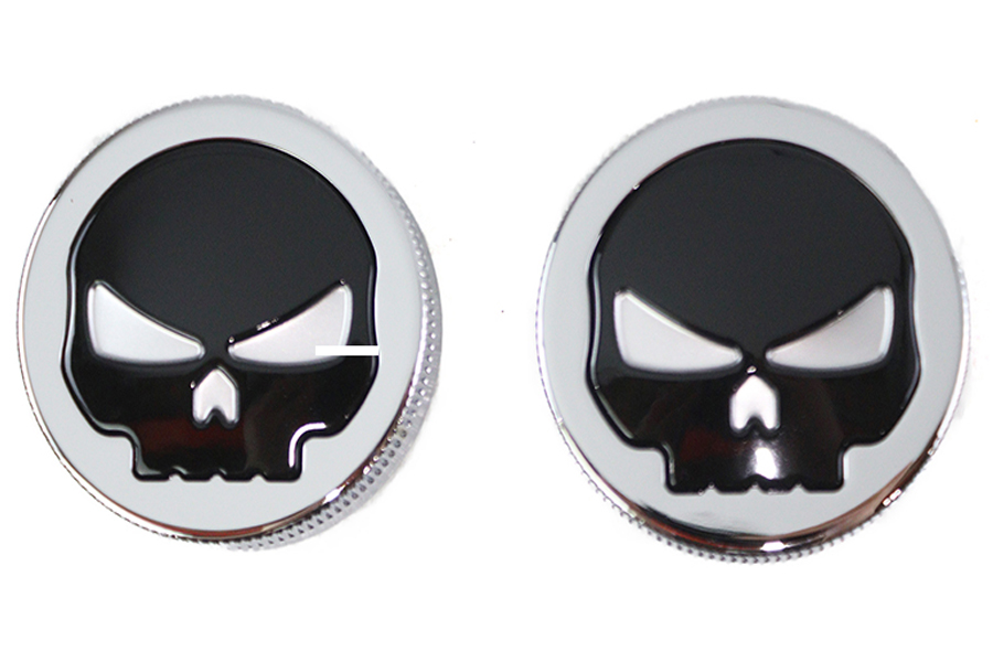 Skull Style Vented and Non-Vented Gas Cap Set