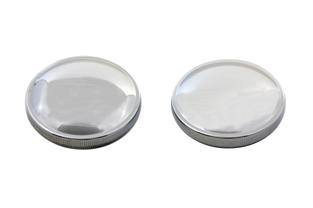 Stock Style Gas Cap Set Vented and Non-Vented Chrome