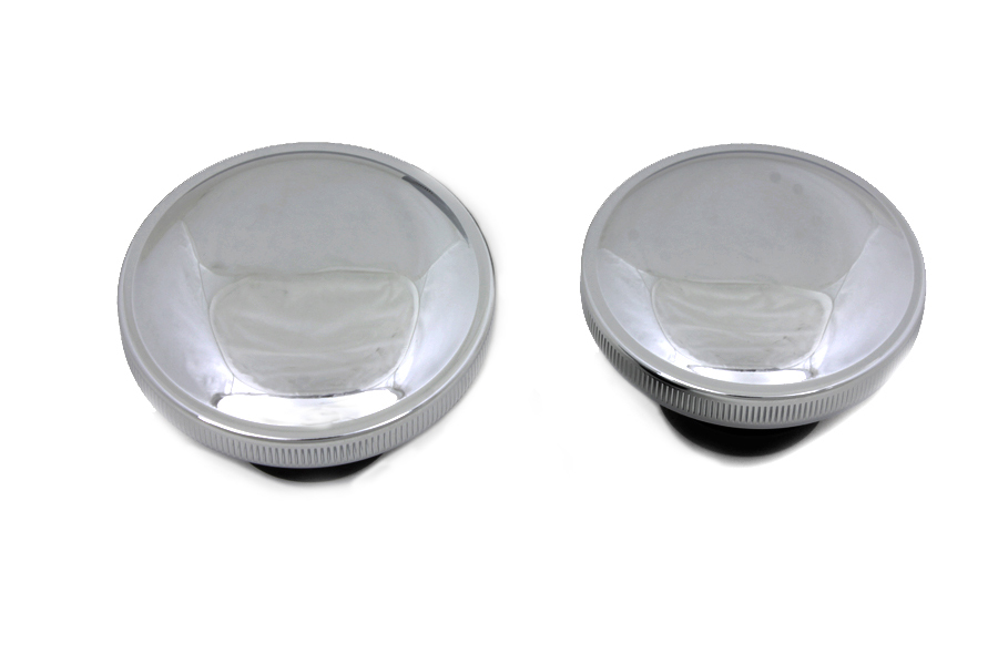 Ratcheting Style Gas Cap Set Vented and Non-Vented Chrome