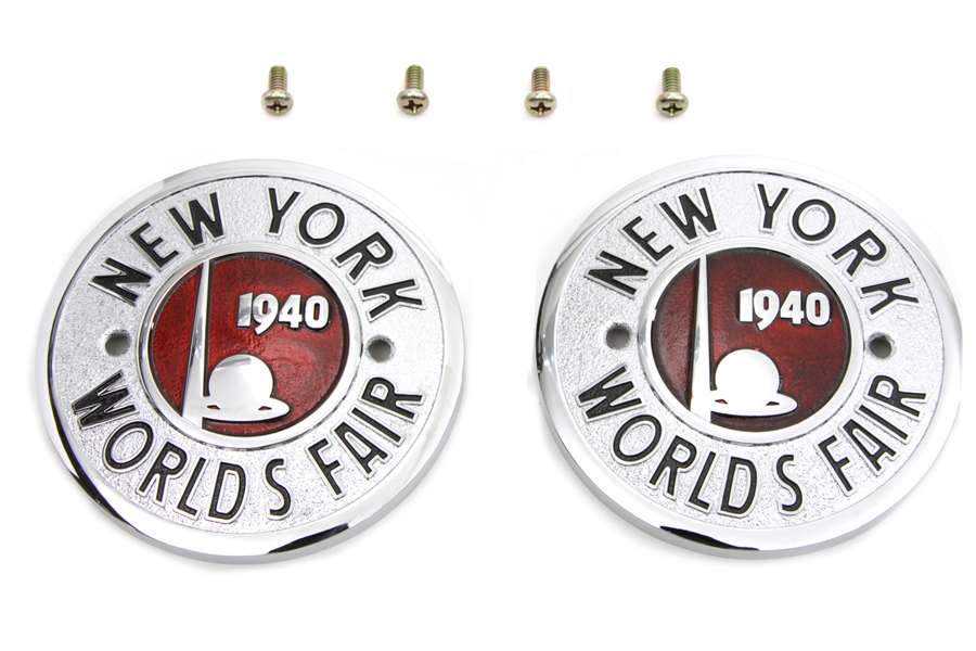 1940 World's Fair Round Tank Emblem Set