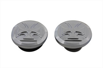 Maltese Style Vented and Non-Vented Billet Gas Cap Set