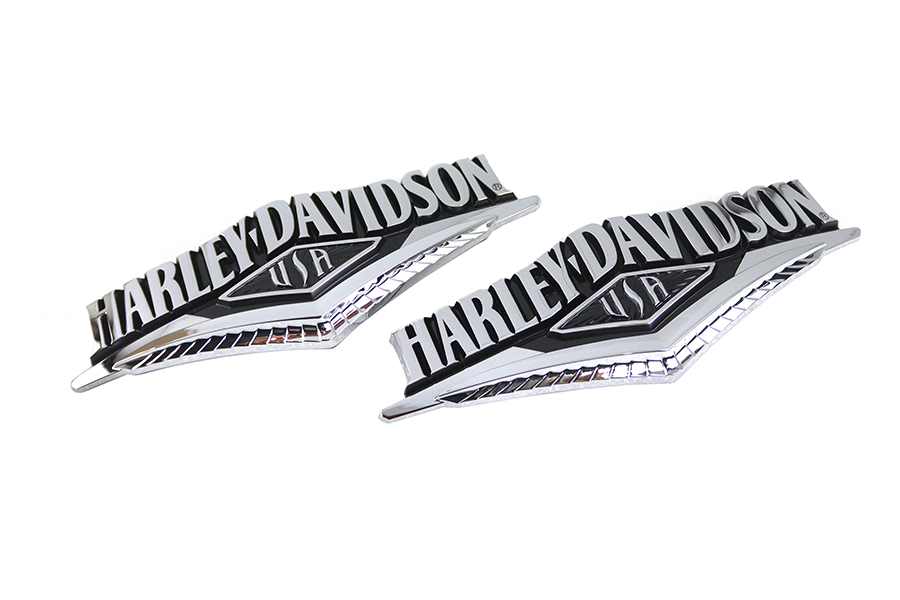 HARLEY-DAVIDSON タンクエンブレム 2個セット Harley Davidson - ハーレーダビッドソン 純正タンクエンブレム