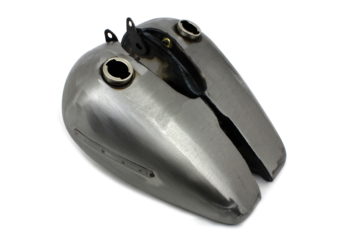 Bobbed 5.0 Gallon Gas Tank Set fits Harley Davidson