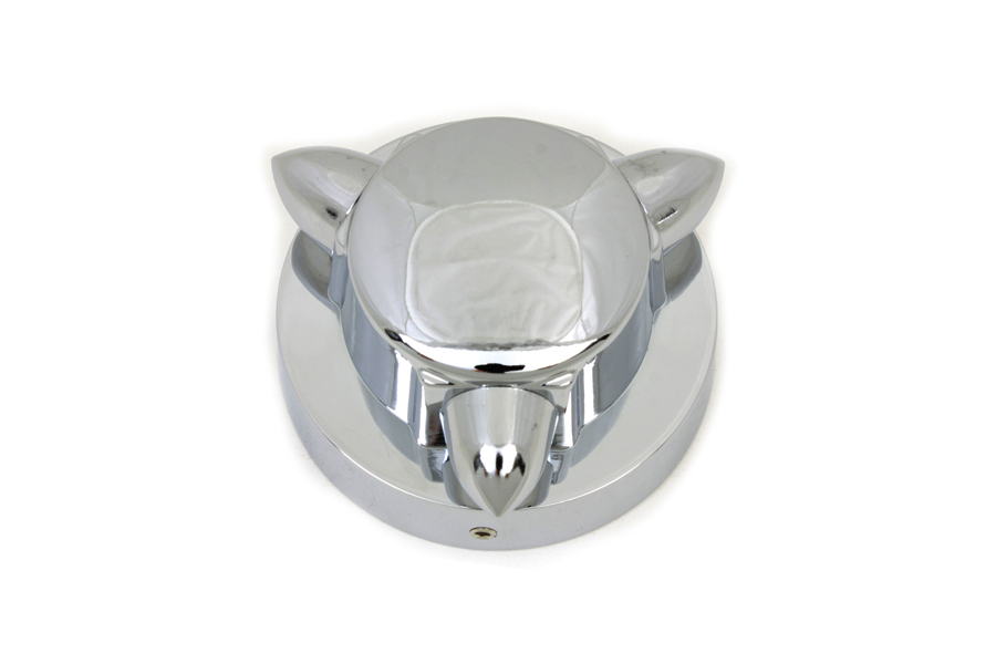 Harley Krommet Gas Cap Cover Motorcycle Motorbike Custom Universal Chrome