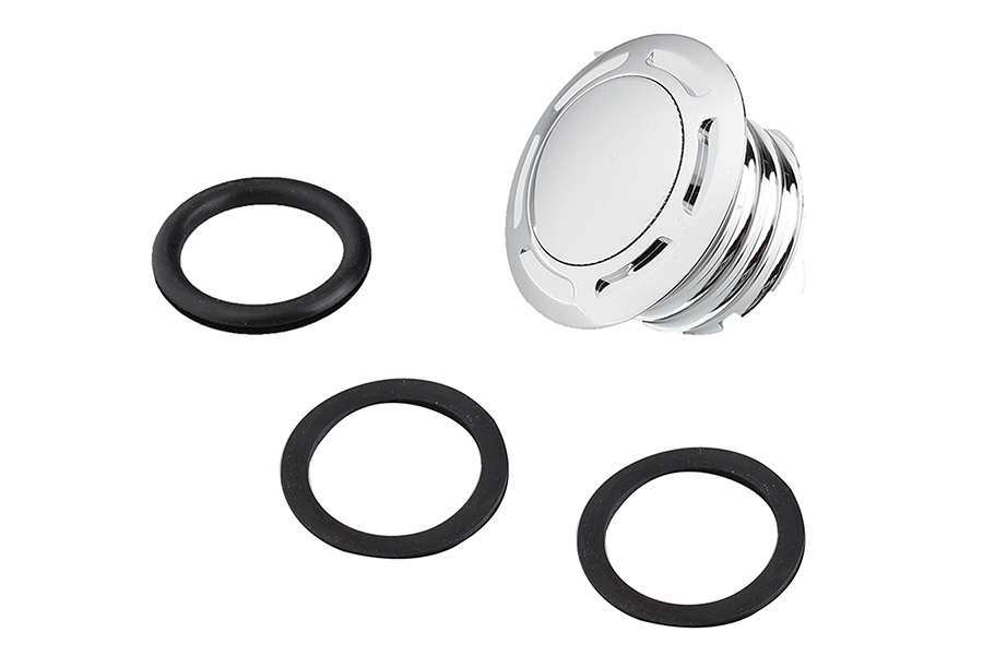 Slot Pop Up Vented Gas Cap Chrome