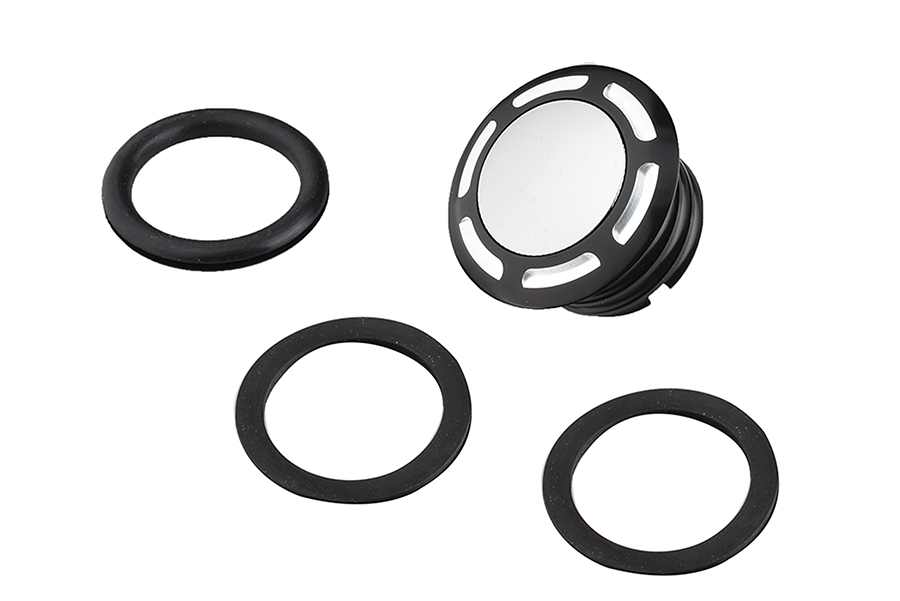 Slot Pop Up Vented Gas Cap Black