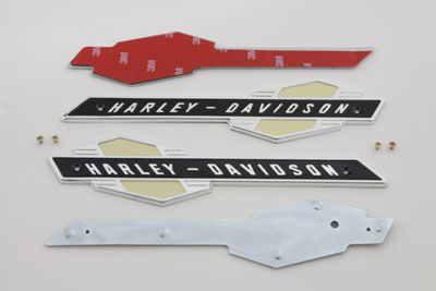 Harley 1963-1965  Gas Tank Emblems 61777-63 ..FL & XL w/ MOUNTING KIT & SCREWS 