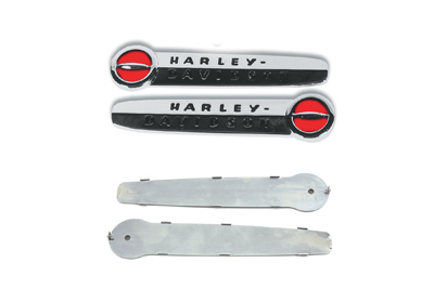 Gas Tank Emblem Set with Black Lettering