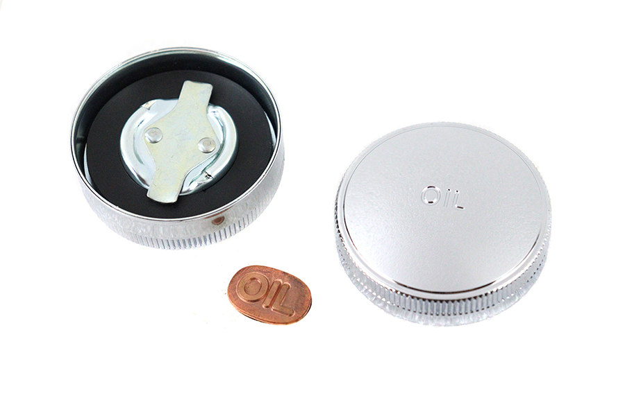 45" W/G Gas and Oil Cap Set Chrome