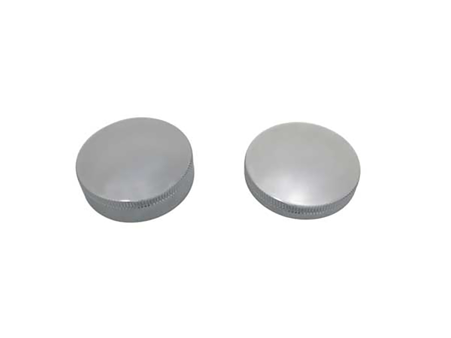 Gas and Oil Cap Set Chrome