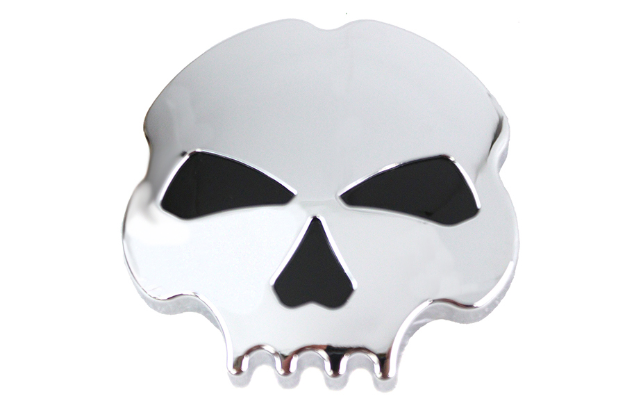 Skull Left Side Gas Cap Chrome